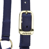 Shires ARMA Premium Adjustable Headcollar #colour_navy