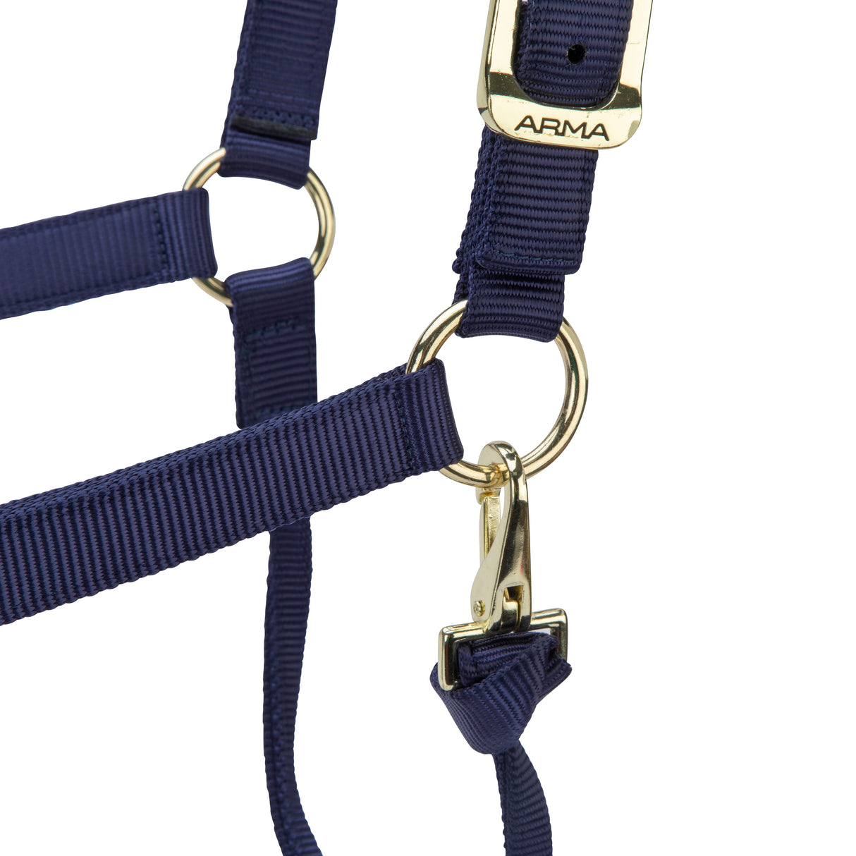 Shires ARMA Premium Adjustable Headcollar #colour_navy