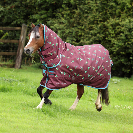 Shires Winnie & Me 200g Turnout Rug #colour_maroon
