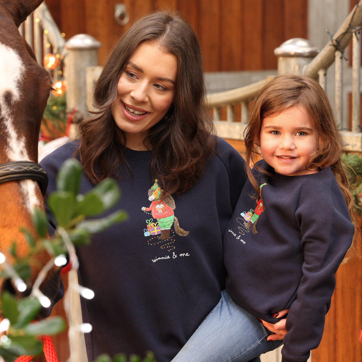 Shires Winnie & Me Adult Festive Sweatshirt