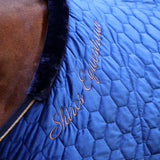 Shires Deluxe Quilted Show Rug #colour_navy