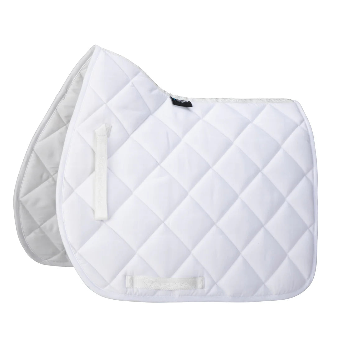 Shires ARMA Quilted Saddlecloth #colour_white