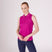 Shires Aubrion Ladies React Sleeveless Tech Polo #colour_fuchsia
