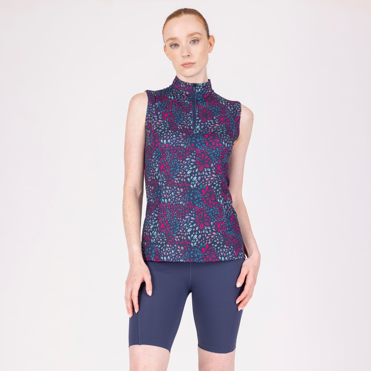 Shires Aubrion Ladies React Sleeveless Base Layer #colour_petal