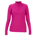 Shires Aubrion Ladies React Long Sleeve Base Layer #colour_fuchsia