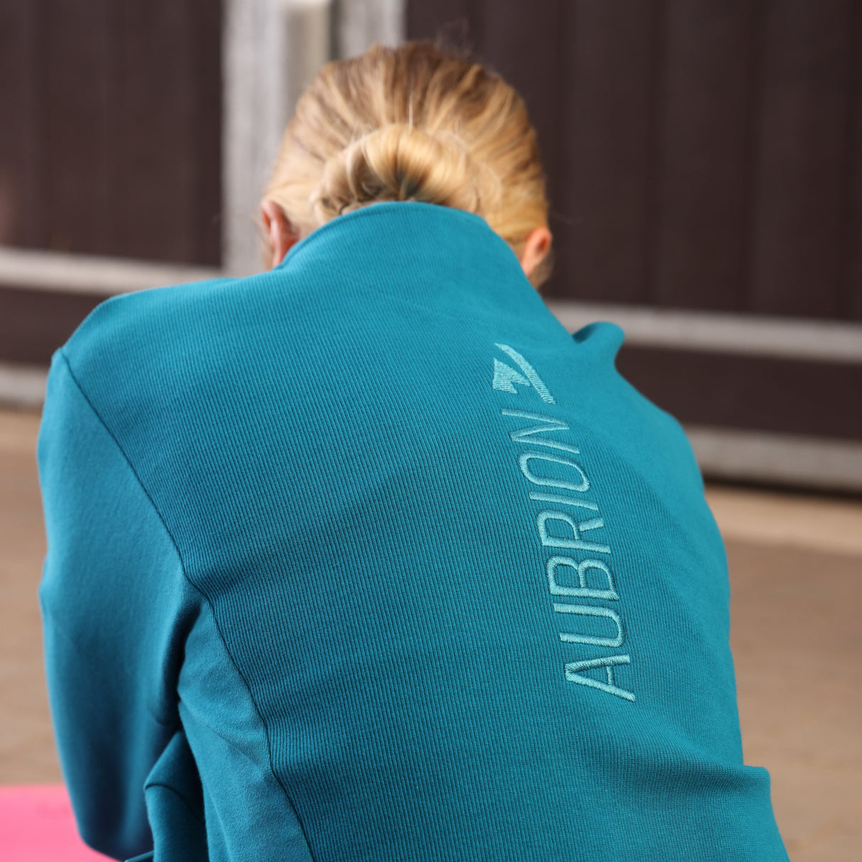 Shires Aubrion React Quarter Zip Sweater #colour_kingfisher