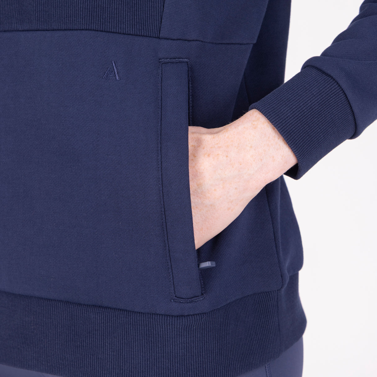 Shires Aubrion React Quarter Zip Sweater #colour_midnight