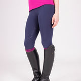 Shires Aubrion Ladies React Rythm Riding Tights #colour_midnight