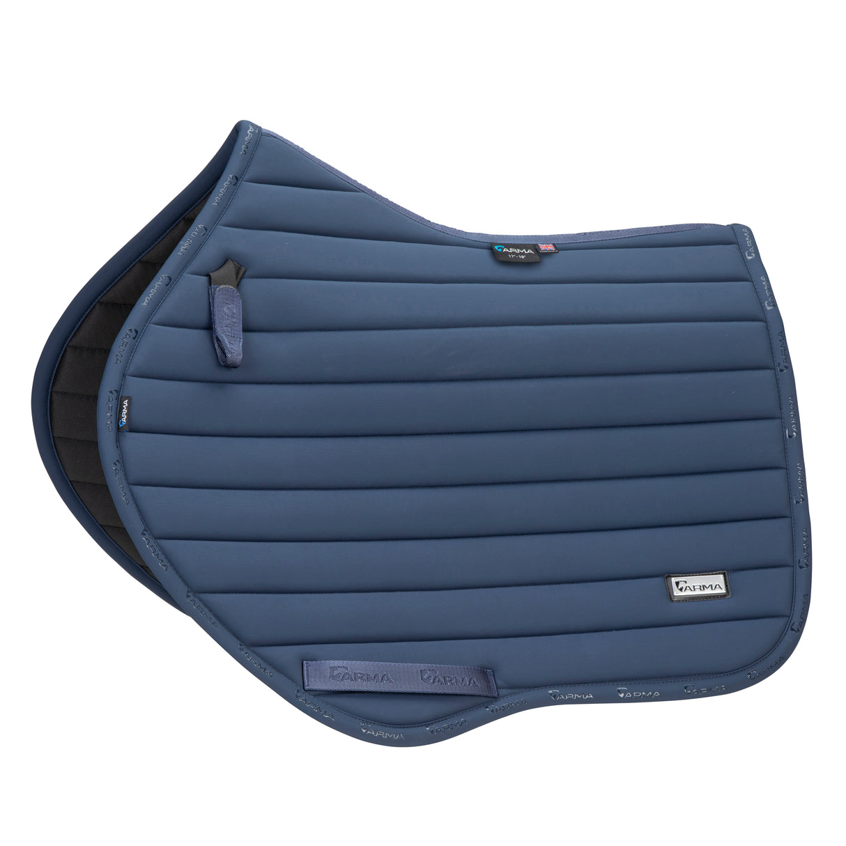 Shires ARMA Elegance 2.0 Jump Saddlecloth #colour_navy