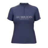 Shires Aubrion Equestrian Short Sleeve Base Layer #colour_midnight
