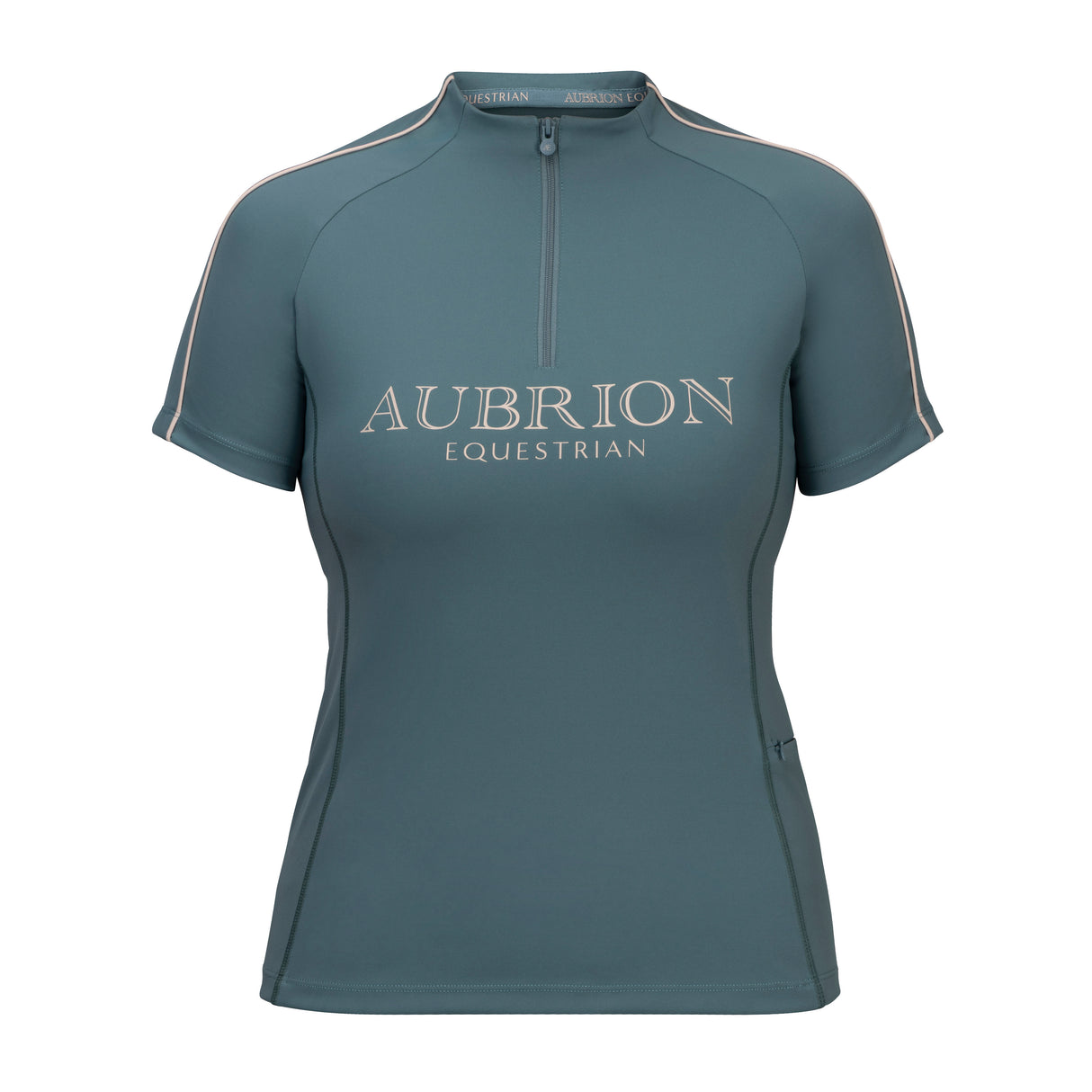 Shires Aubrion Equestrian Short Sleeve Base Layer #colour_thyme