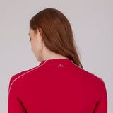 Shires Aubrion Equestrian Long Sleeve Base Layer #colour_dewberry