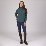 Shires Aubrion Equestrian Quarter Zip Fleece #colour_midnight-taupe