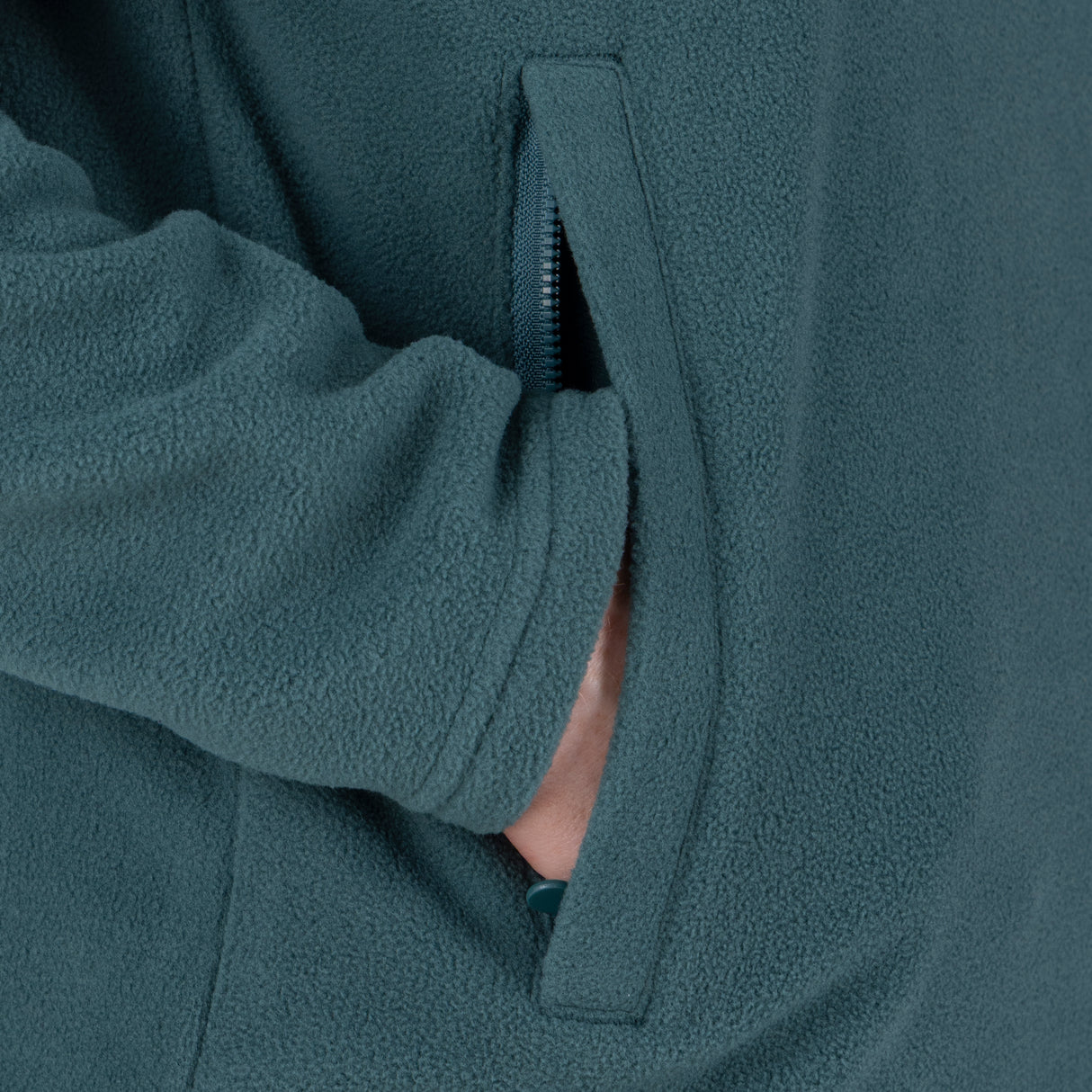 Shires Aubrion Equestrian Quarter Zip Fleece #colour_midnight-taupe