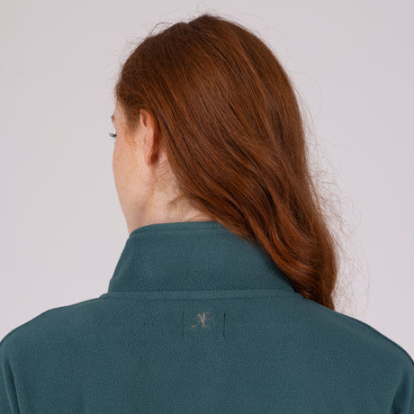 Shires Aubrion Equestrian Quarter Zip Fleece #colour_midnight-taupe