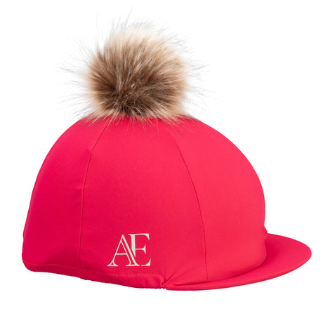 Shires Aubrion Equestrian Hat Cover #colour_dewberry