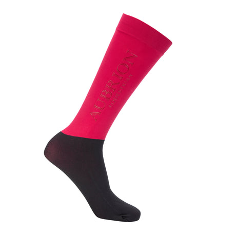 Shires Aubrion Equestrian Socks #colour_dewberry