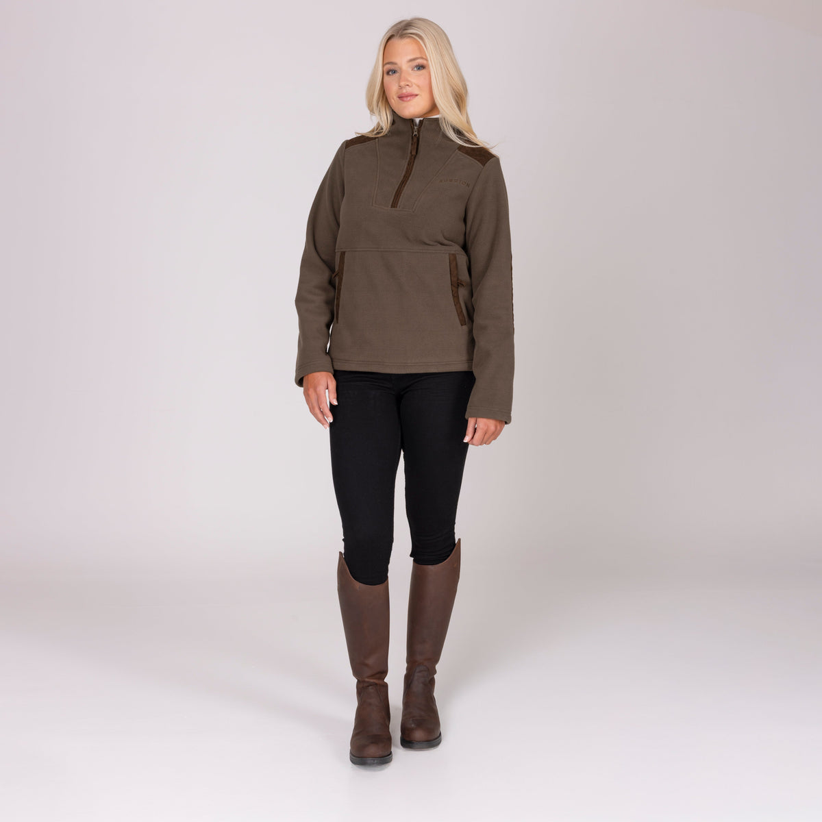 Shires Aubrion Heritage Unisex Quarter Zip Fleece