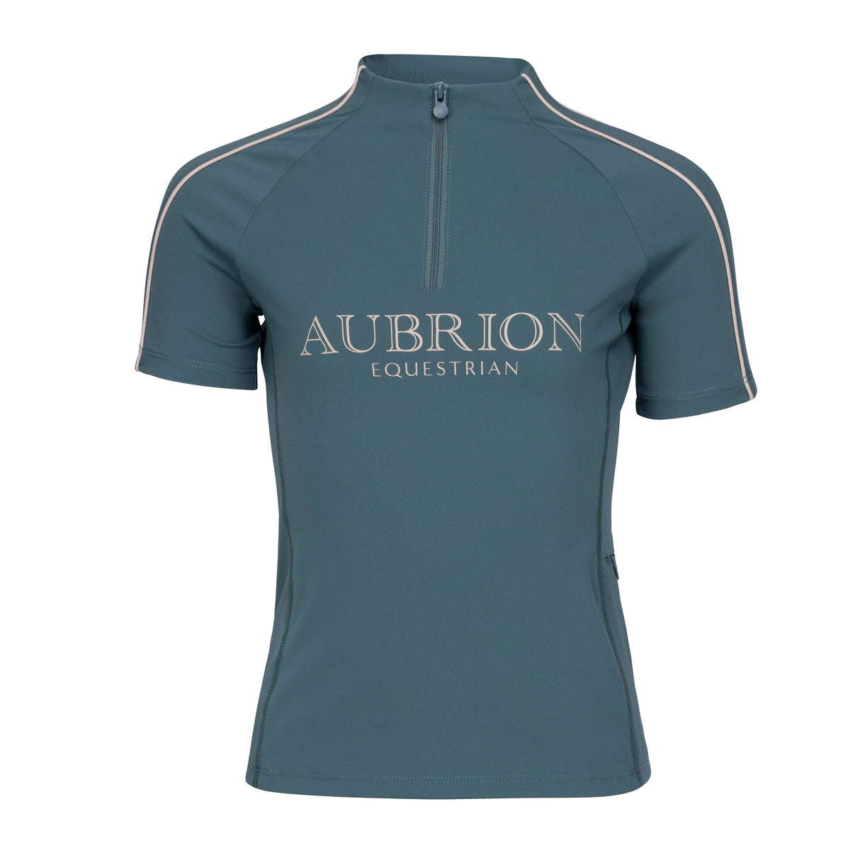 Shires Aubrion Equestrian Short Sleeve Base Layer -Young Rider #colour_thyme