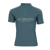 Shires Aubrion Equestrian Short Sleeve Base Layer -Young Rider #colour_thyme