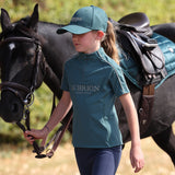 Shires Aubrion Equestrian Short Sleeve Base Layer -Young Rider #colour_thyme