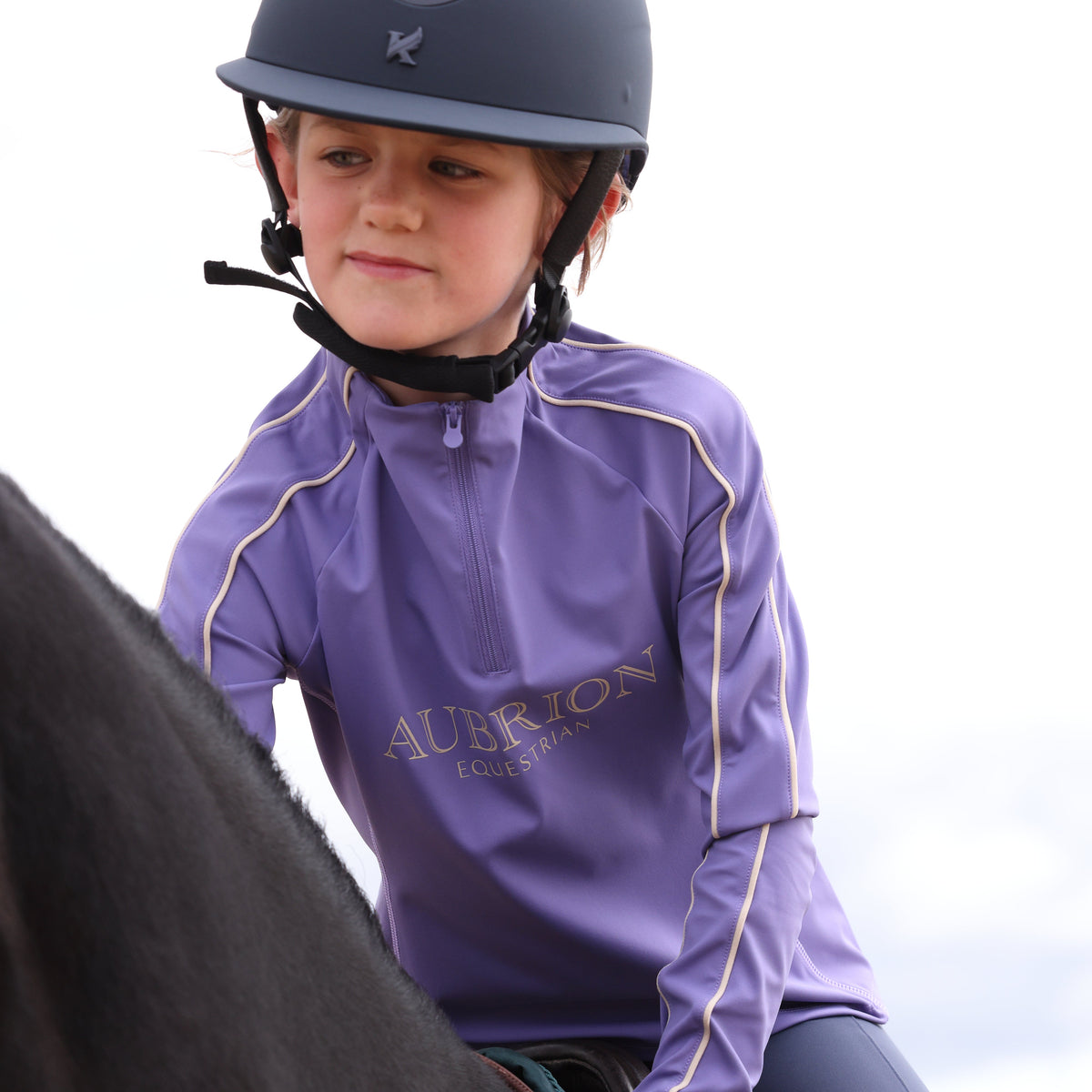 Shires Aubrion Equestrian Long Sleeve Base Layer -Young Rider