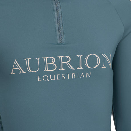 Shires Aubrion Equestrian Long Sleeve Base Layer -Young Rider #colour_thyme