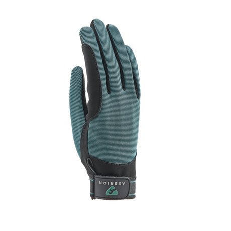 Shires Aubrion Stratos Children's Riding Gloves #colour_green