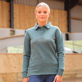 Shires Aubrion Equestrian Button Sweatshirt #colour_thyme