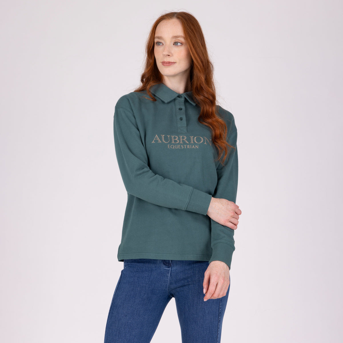 Shires Aubrion Equestrian Button Sweatshirt
