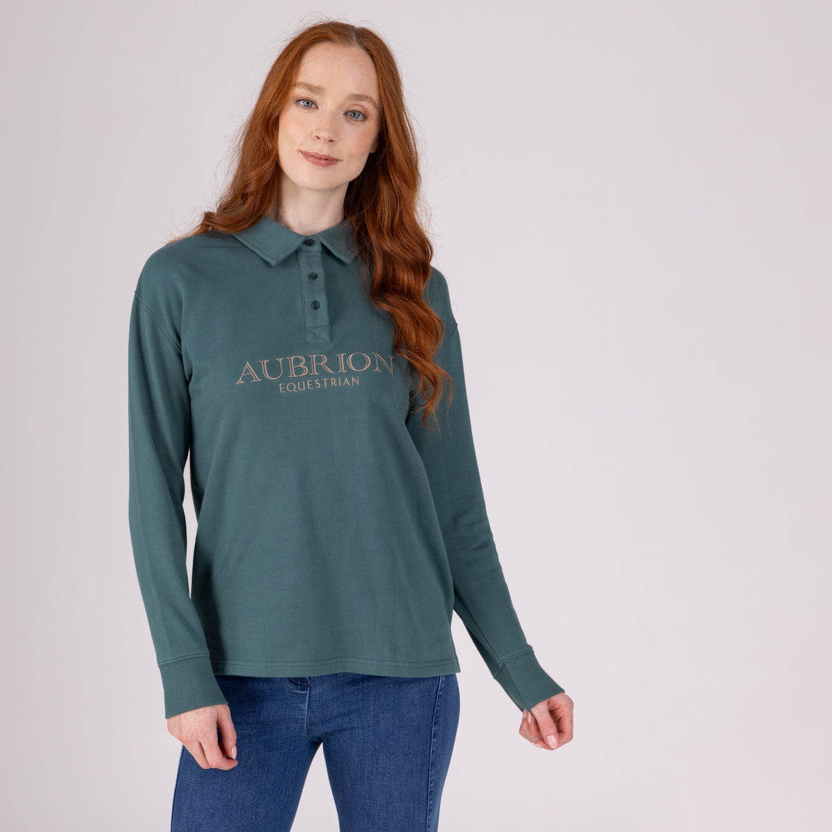 Shires Aubrion Equestrian Button Sweatshirt