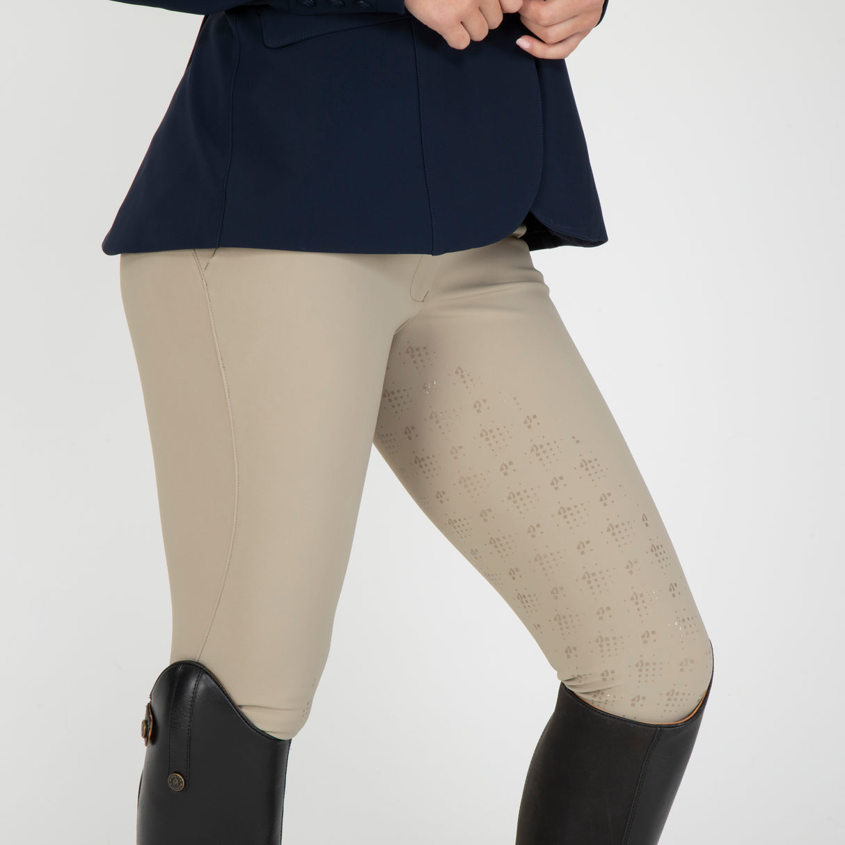Shires Aubrion Optima PX Riding Tights #colour_beige