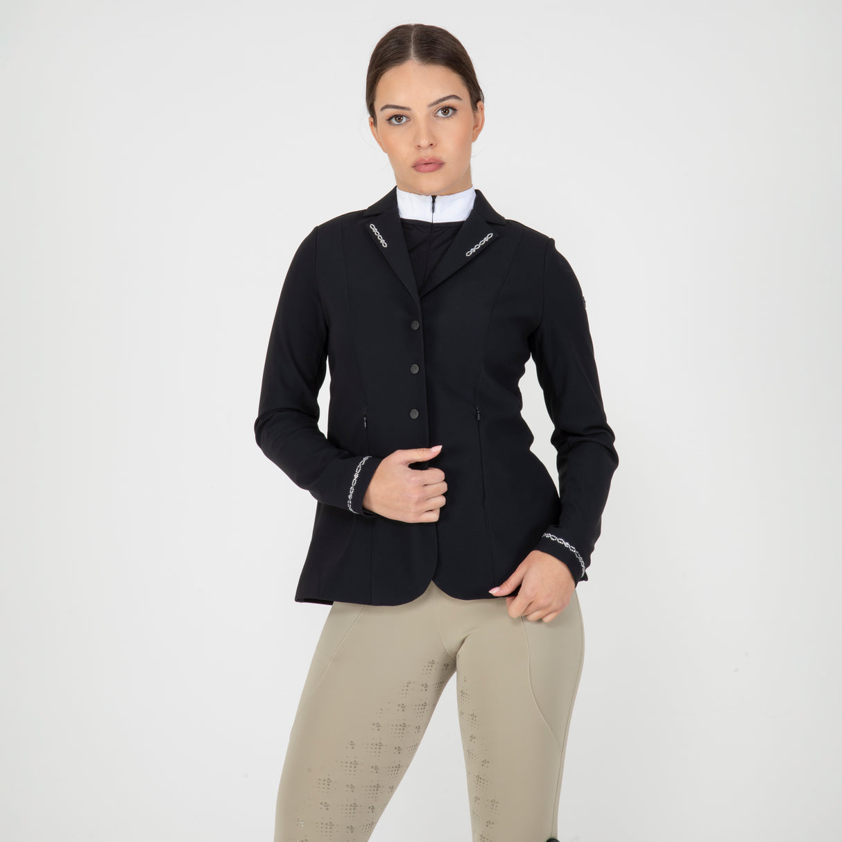 Shires Aubrion Ladies Optima-LX Show Jacket #colour_black