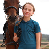 Shires Aubrion Young Rider React Tech Polo #colour_kingfisher