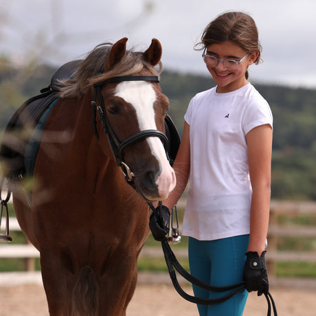 Shires Aubrion Young Rider React Tech T-Shirt #colour_white
