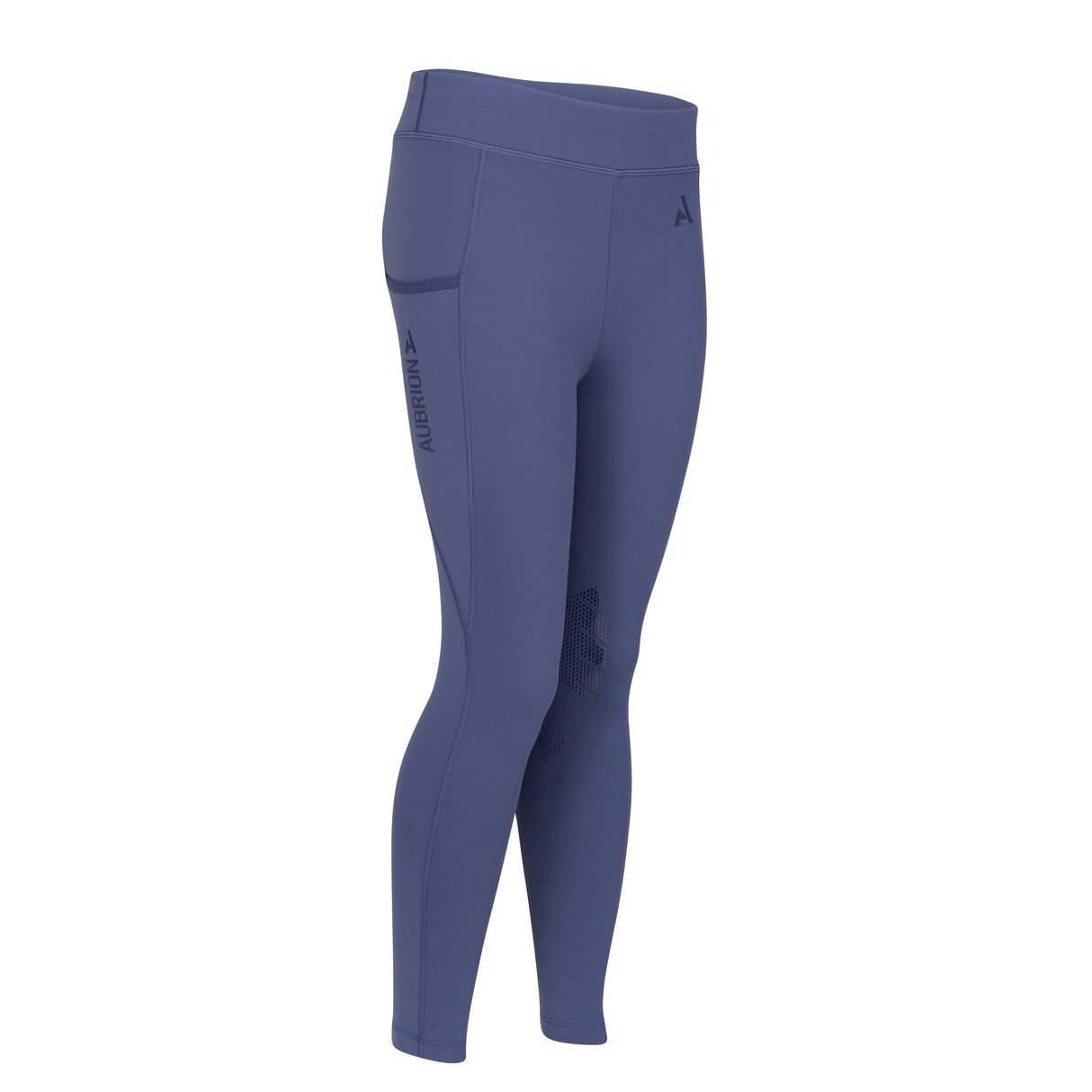 Shires Aubrion React Rhythm Riding Tights - Young Rider #colour_midnight