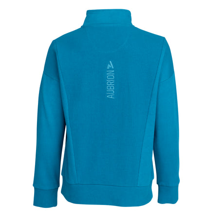 Shires Aubrion React Quarter Zip Sweater - Young Rider #colour_kingfisher