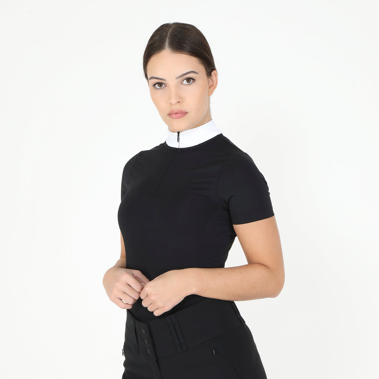 Shires Aubrion Optima PX Show Shirt #colour_black