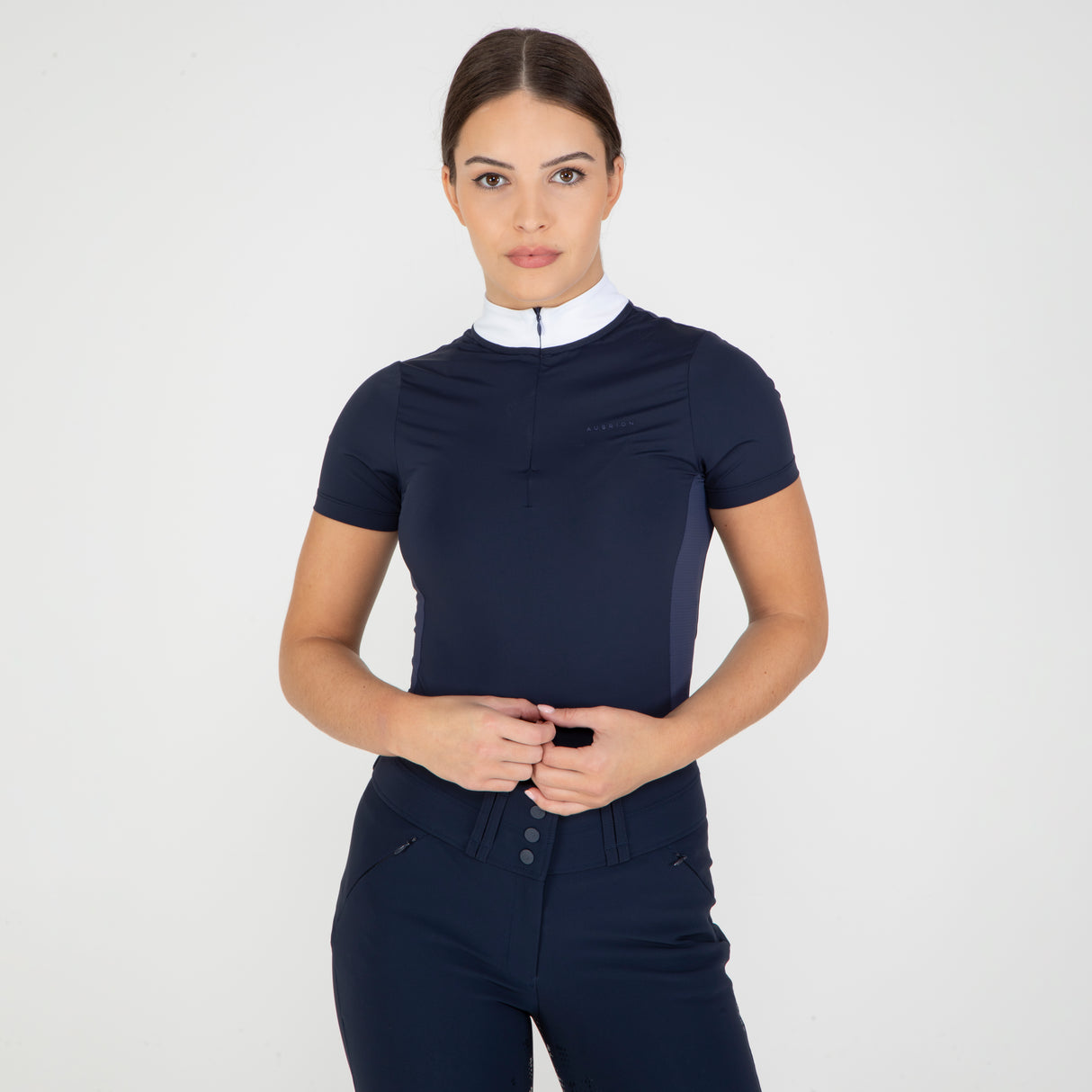 Shires Aubrion Optima PX Show Shirt #colour_navy