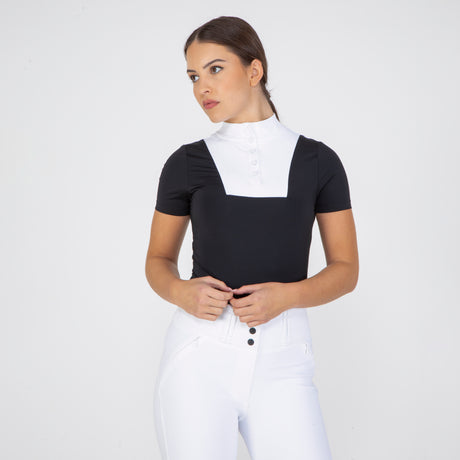 Shires Aubrion Optima MX Show Shirt #colour_black