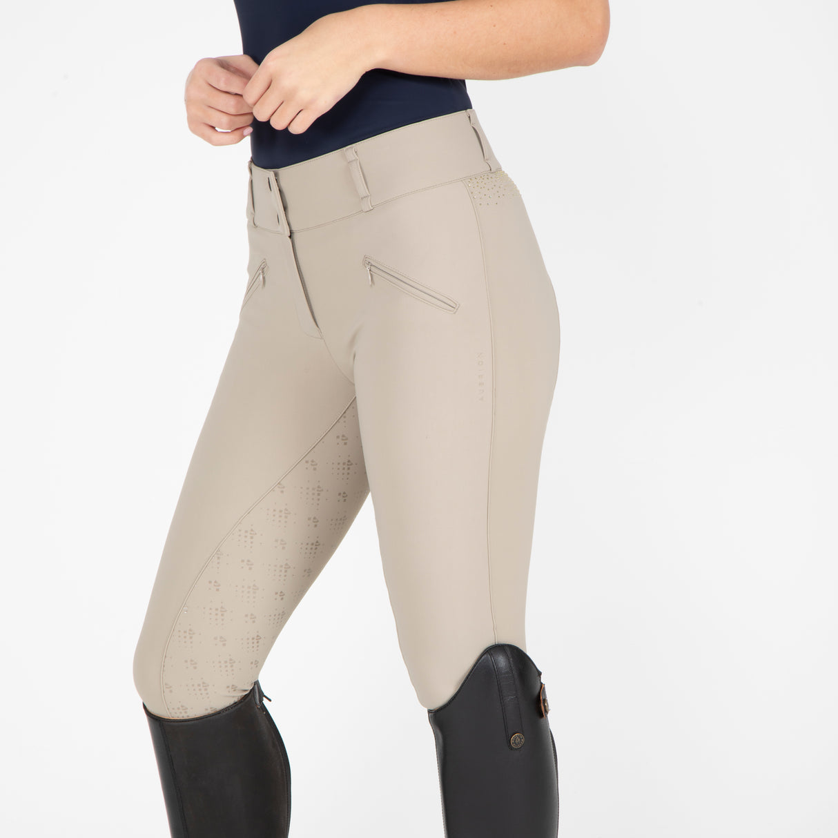 Shires Aubrion Optima GX Breeches #colour_beige