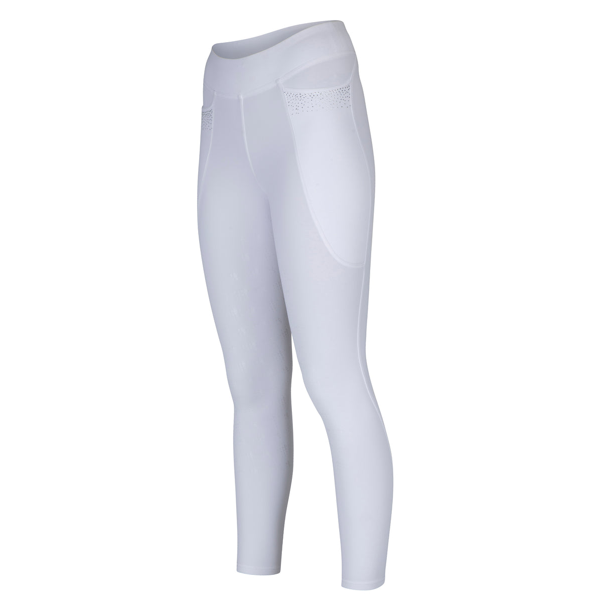 Shires Aubrion Optima GX Riding Tights #colour_white