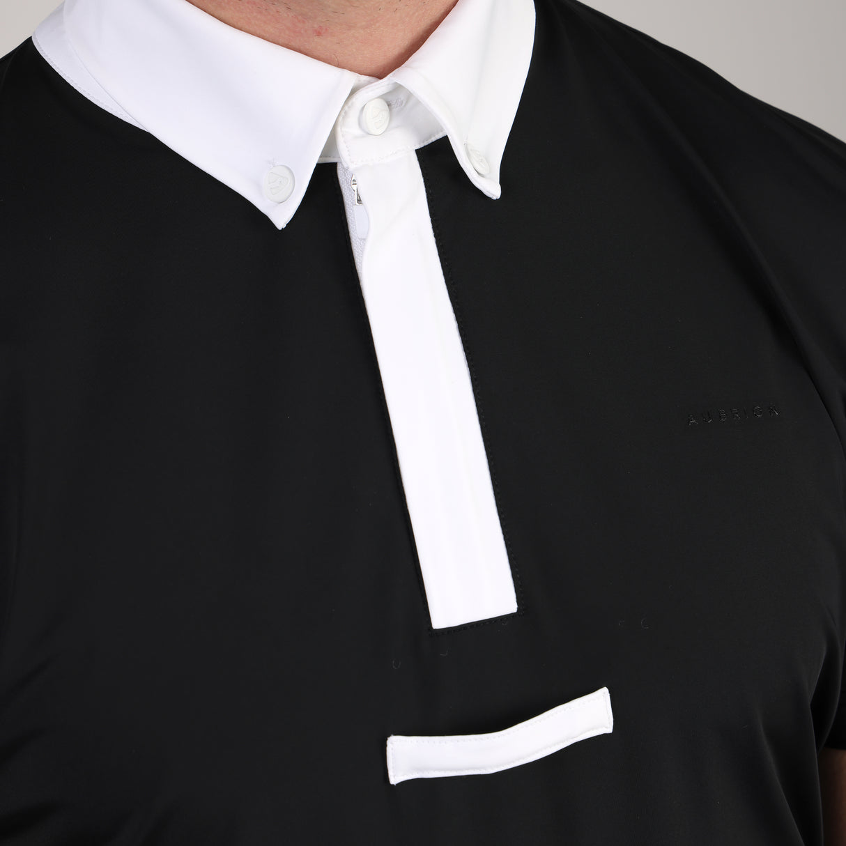 Shires Aubrion Optima MX Zip Show Shirt - Mens #colour_black