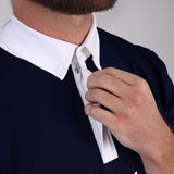 Shires Aubrion Optima MX Zip Show Shirt - Mens #colour_navy
