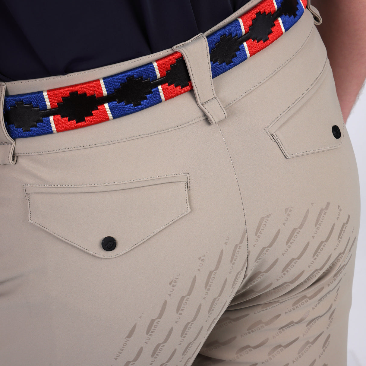Shires Aubrion Optima MX-FG Breeches - Mens #colour_beige