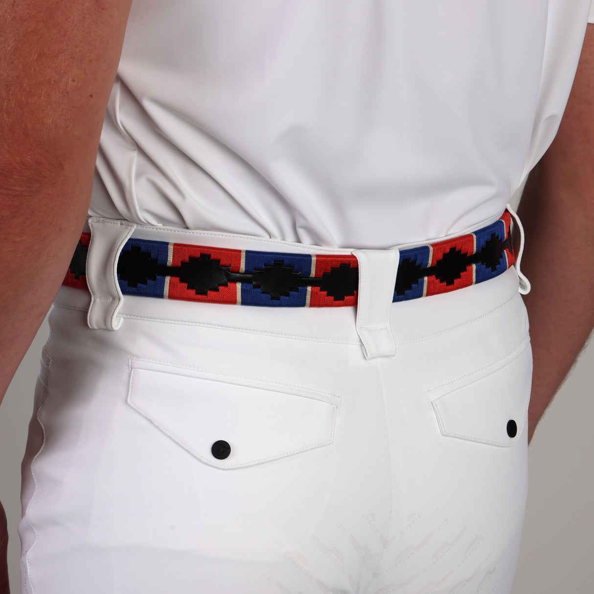 Shires Aubrion Optima MX-FG Breeches - Mens #colour_white