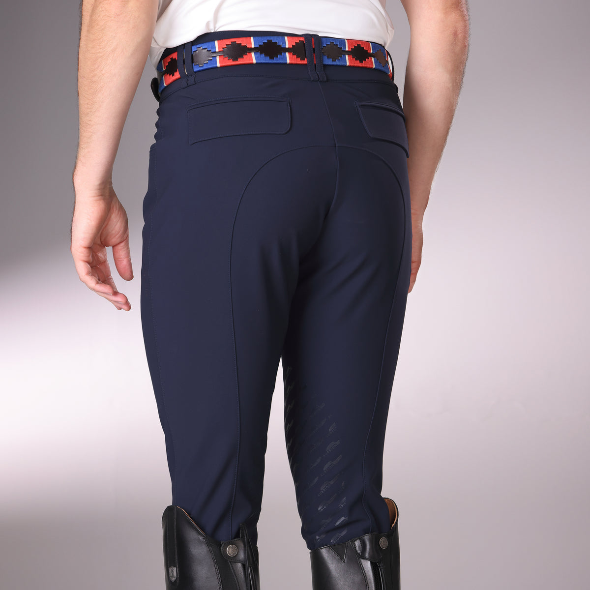 Shires Aubrion Optima MX-LG Breeches - Mens #colour_navy