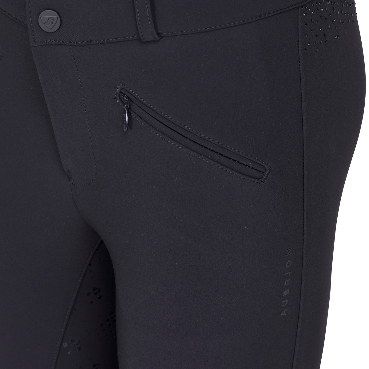 Shires Aubrion Optima GX Breeches - Young Rider #colour_black