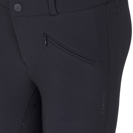 Shires Aubrion Optima GX Breeches - Young Rider #colour_black