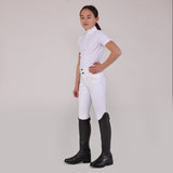 Shires Aubrion Optima LX Breeches - Young Rider #colour_white